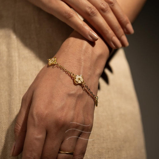 Cipher Bloom Bracelet - Real flower Jewellery - Leafy Affair
