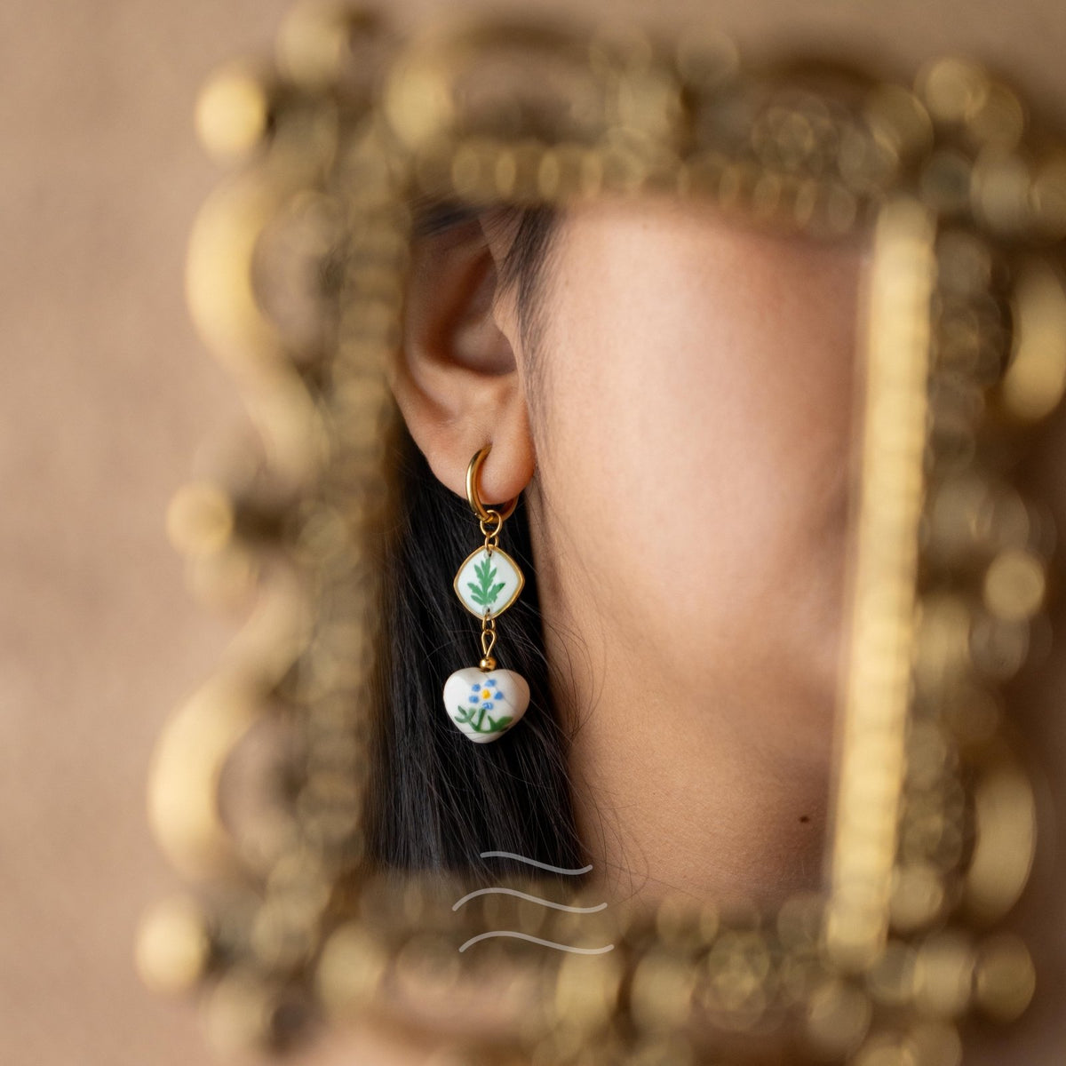 Blue Hour Earrings - Real flower Jewellery - Leafy Affair