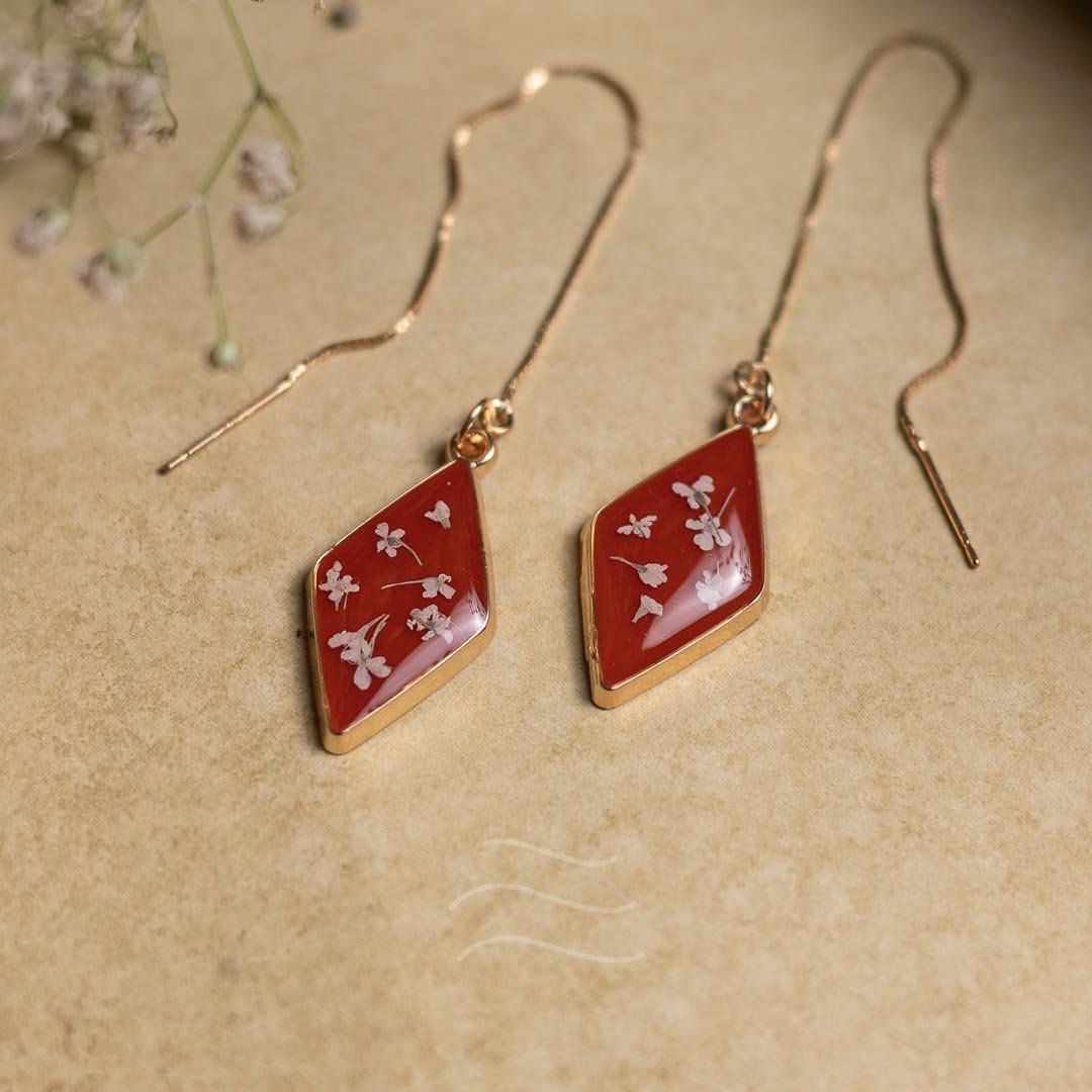 Starstruck Earrings - Real flower Jewellery - Leafy Affair