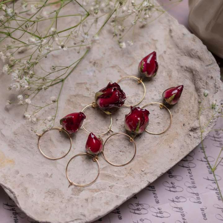 Jolie Set - Real flower Jewellery - Leafy Affair