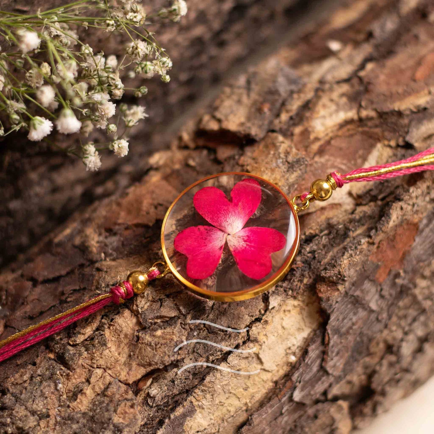 Tu-Tu Main-Main Rakhi - Real flower Jewellery - Leafy Affair