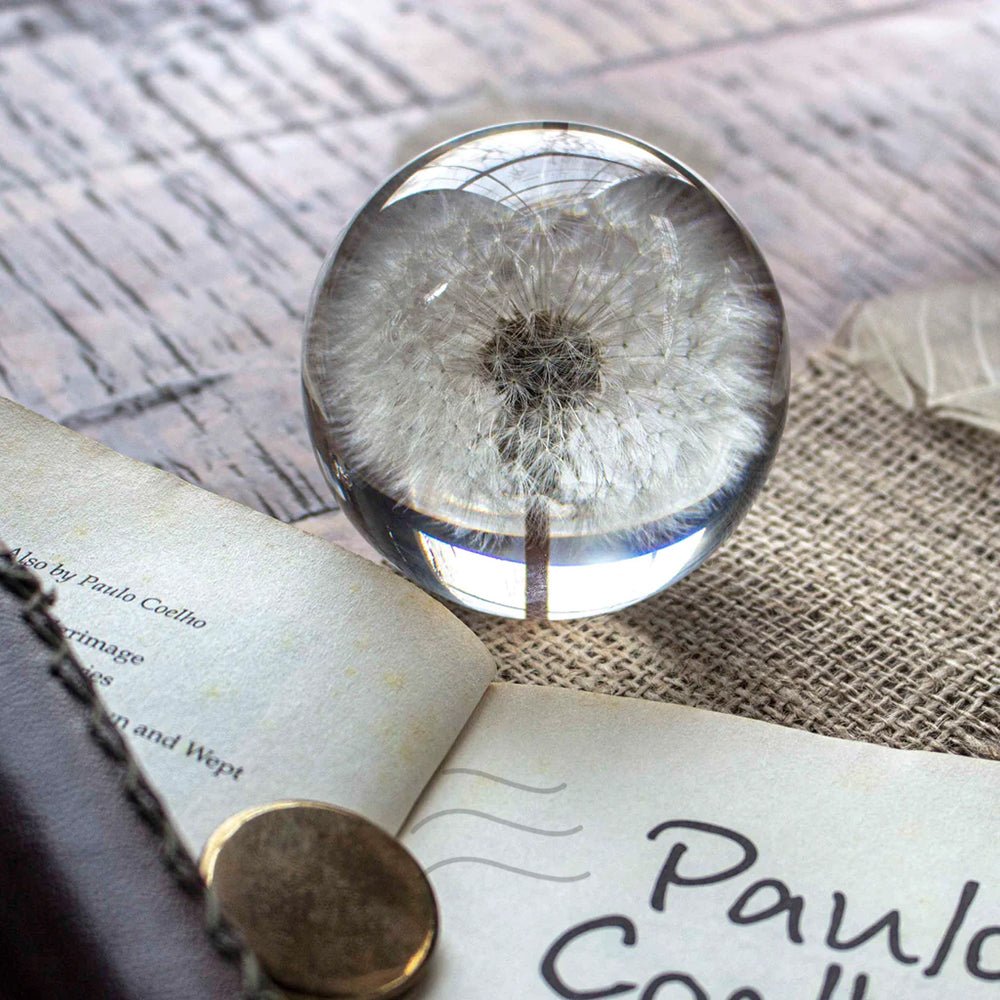 Callisto- Dandelion Paperweight - Real flower Jewellery - Leafy Affair