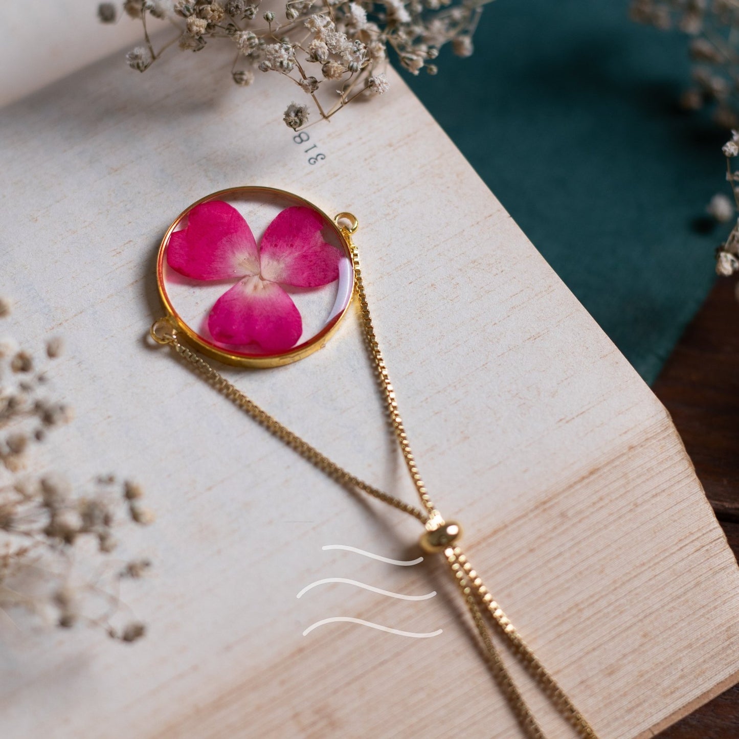 Eterna Rose Bracelet - Real flower Jewellery - Leafy Affair