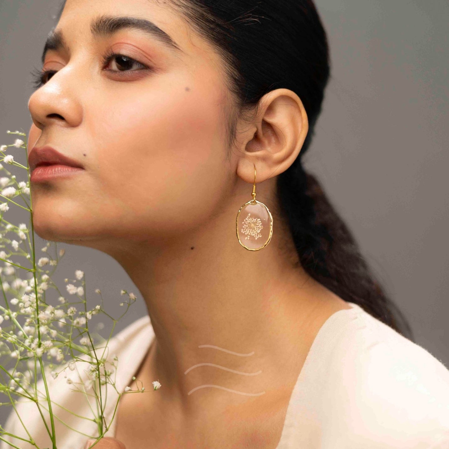 Oct Gift - Real flower Jewellery - Leafy Affair