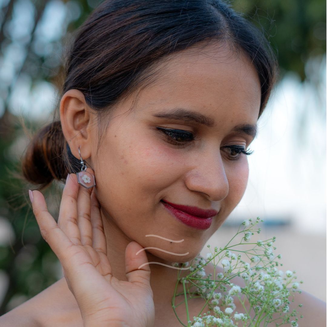 Forevermore Set - Real flower Jewellery - Leafy Affair