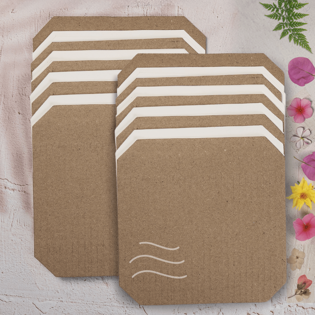 Refill Pack - Parchment Sheets + Carboard Sheets - Real flower Jewellery - Leafy Affair