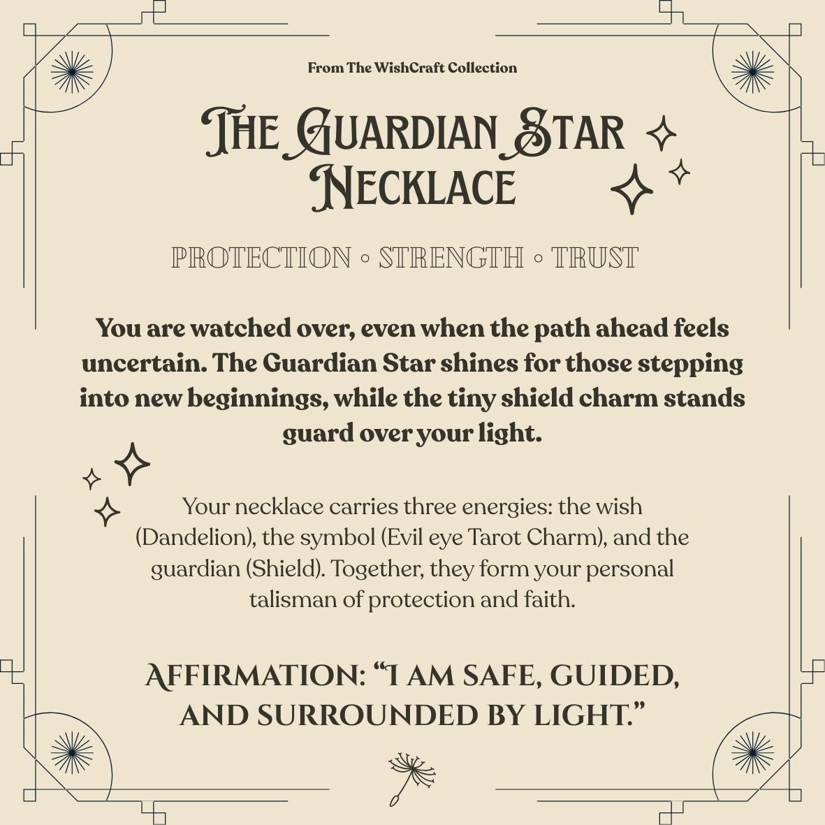 🧿 Guardian Star Necklace - Real flower Jewellery - Leafy Affair