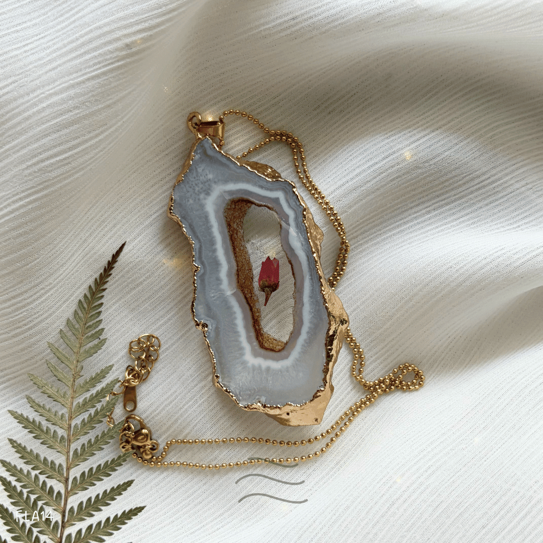 Floragate 14 - Real flower Jewellery - Leafy Affair