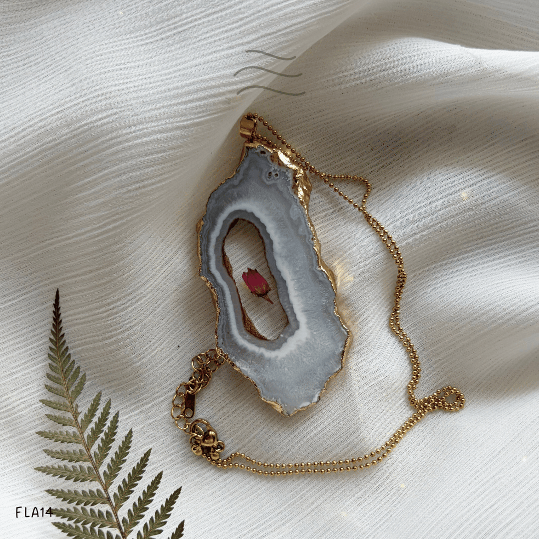 Floragate 14 - Real flower Jewellery - Leafy Affair