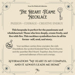 ❤️ Heart Flame Necklace