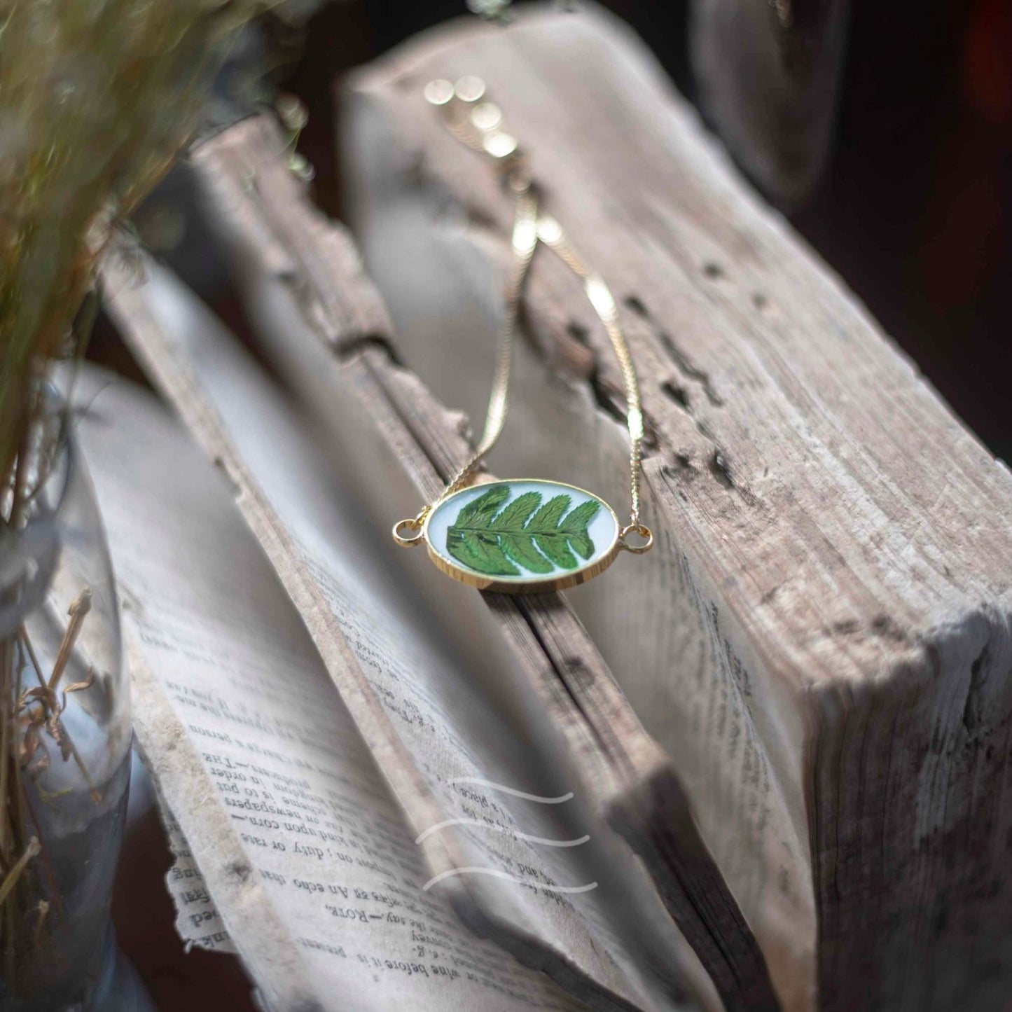 Forever Fern Bracelet - Real flower Jewellery - Leafy Affair