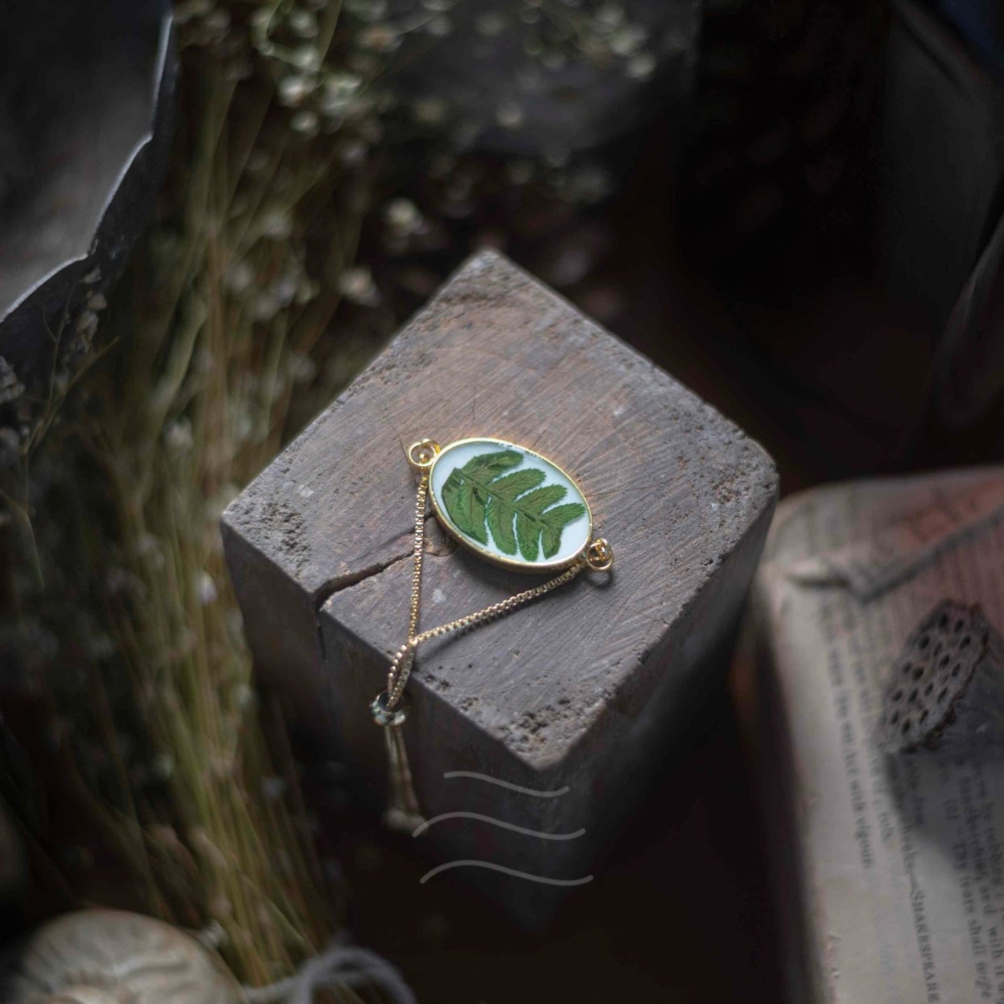 Forever Fern Bracelet - Real flower Jewellery - Leafy Affair