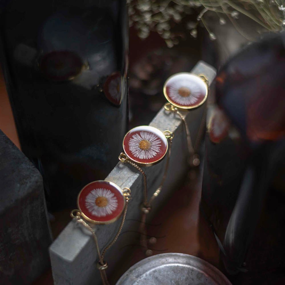 Retro Hues Set - Real flower Jewellery - Leafy Affair