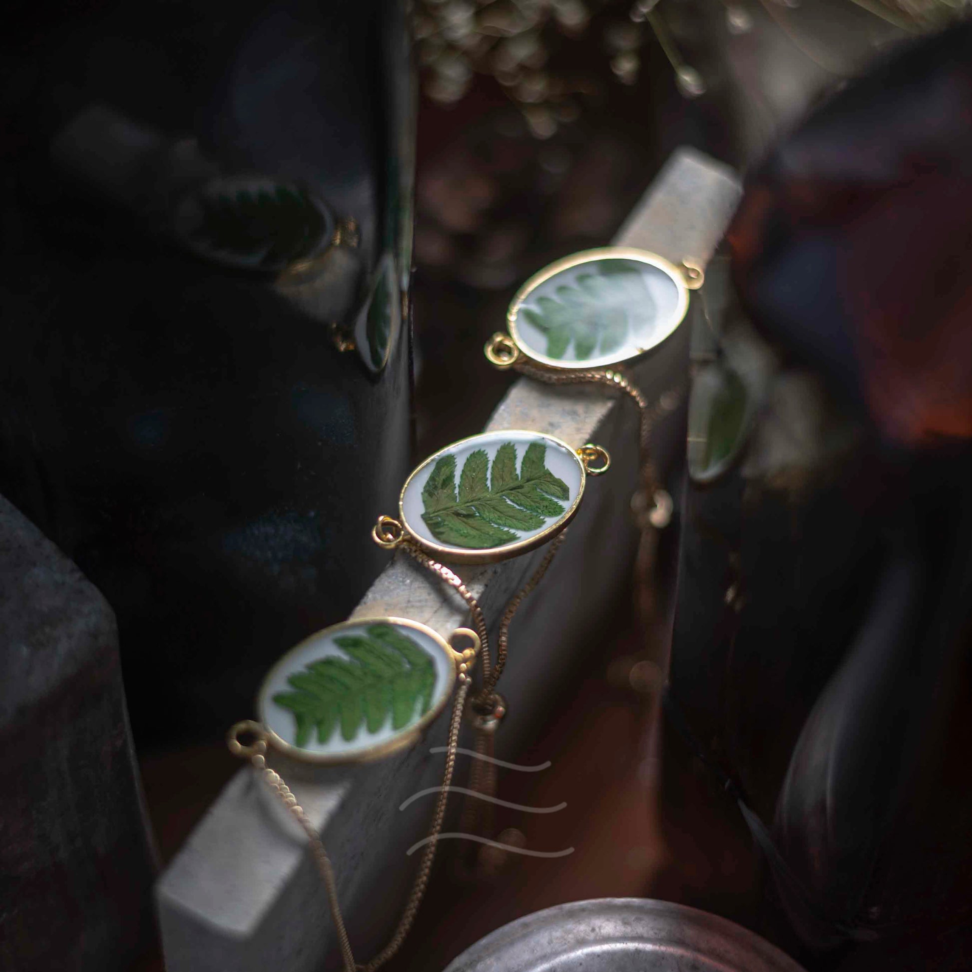 Forever Fern Bracelet - Real flower Jewellery - Leafy Affair