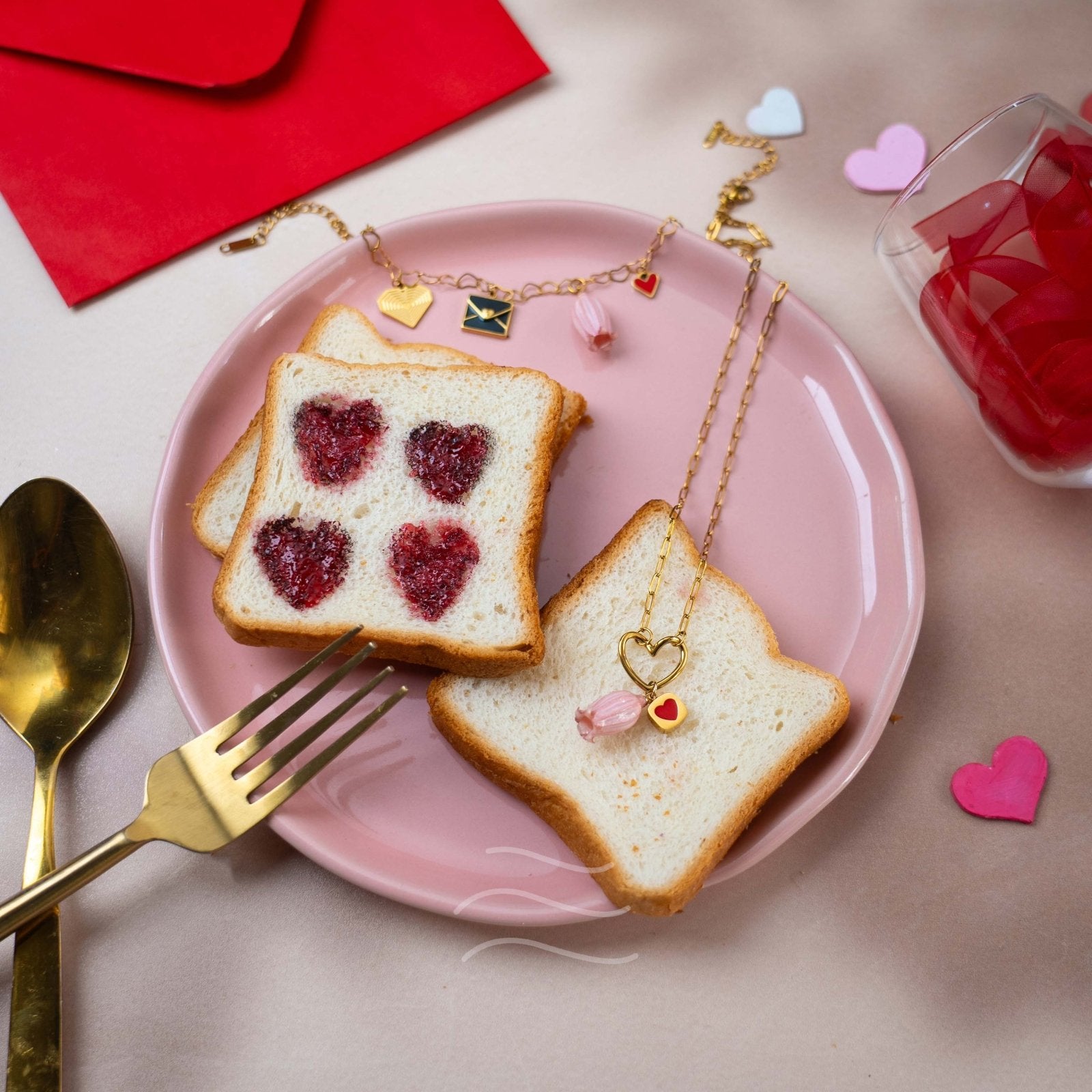 The Heart Skip Set - Real flower Jewellery - Leafy Affair