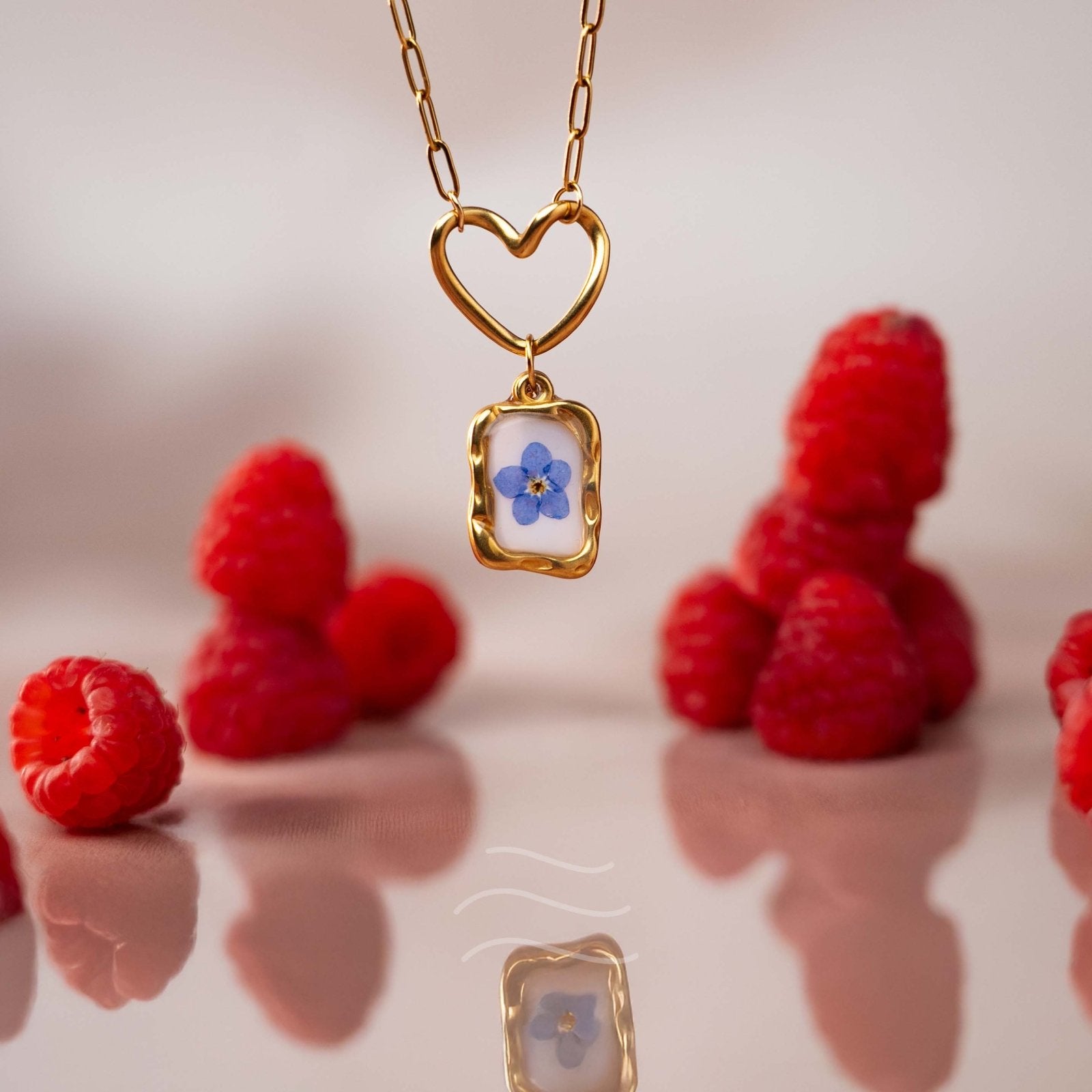Love Story Necklace - Real flower Jewellery - Leafy Affair