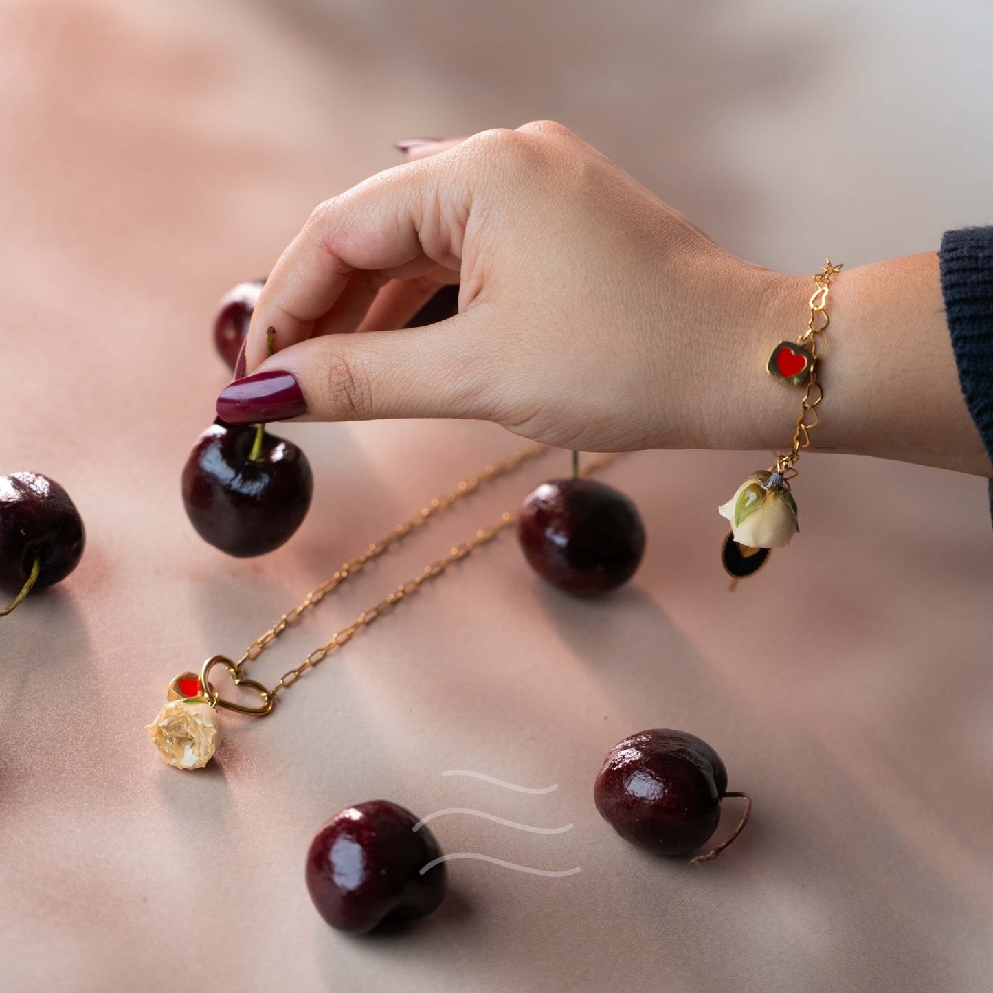 The Philia Set - Real flower Jewellery - Leafy Affair