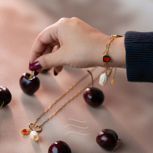 The Iron Lily Set - Real flower Jewellery - Leafy Affair