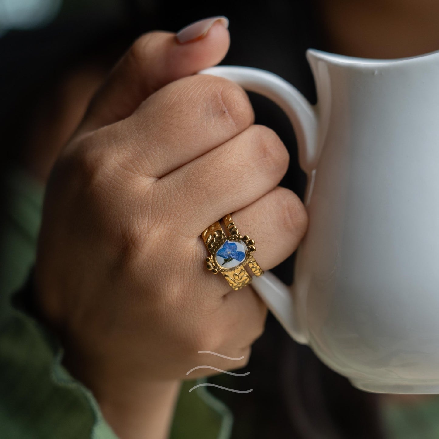 The Beloved Duchess Ring - Real flower Jewellery - Leafy Affair