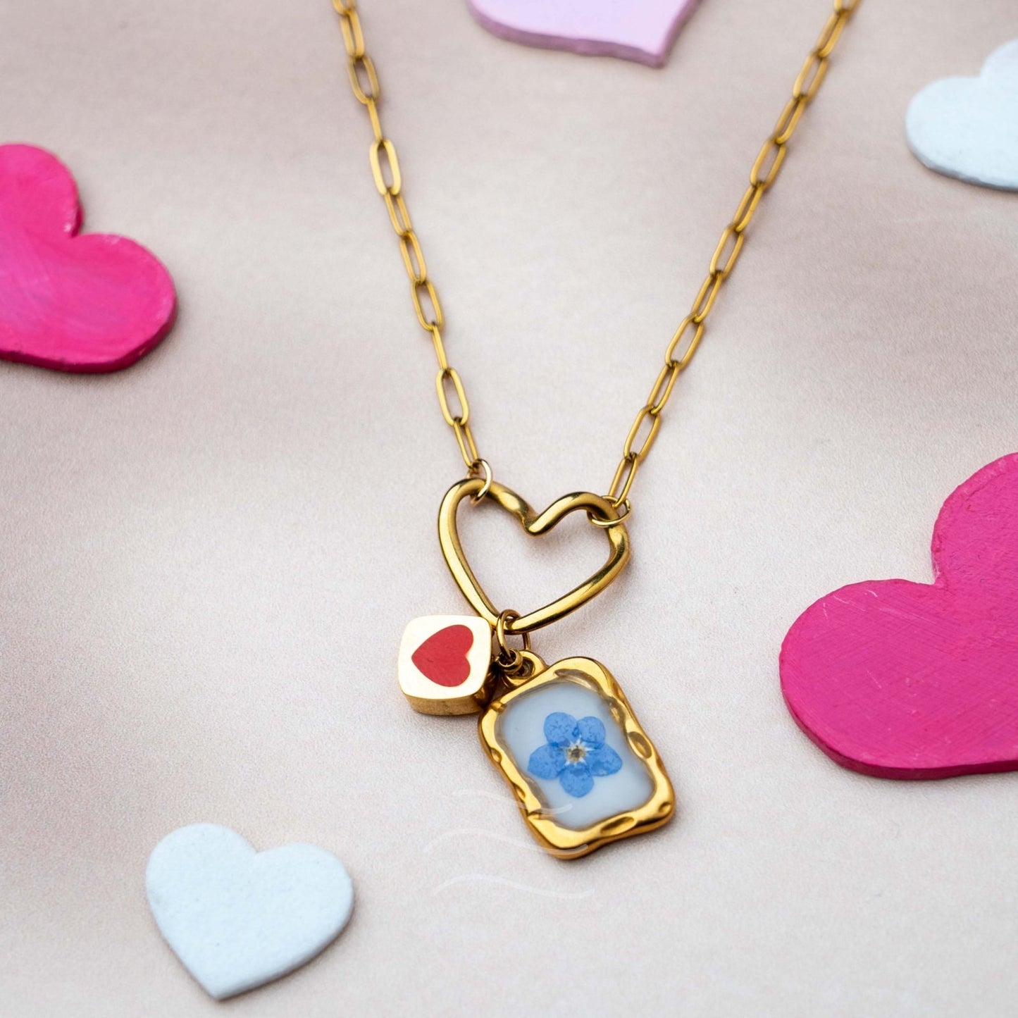 Love Story Necklace - Real flower Jewellery - Leafy Affair