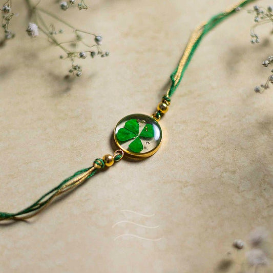Khushkismat Rakhi - Real flower Jewellery - Leafy Affair