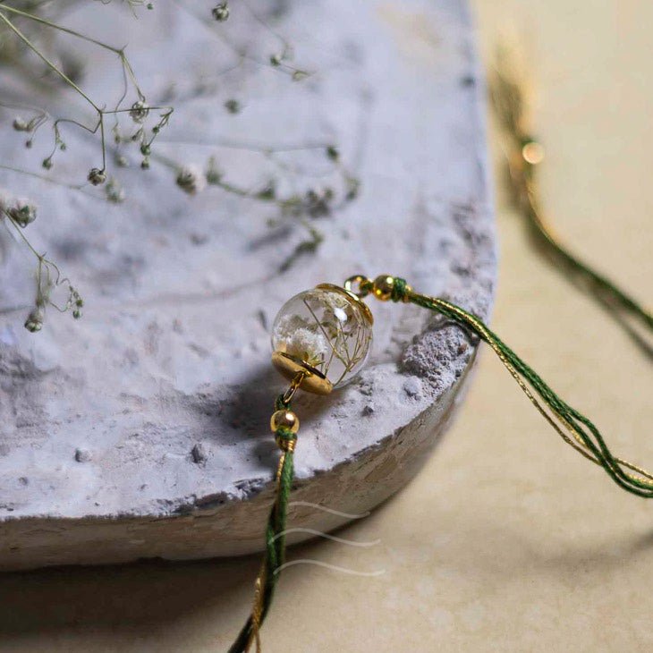Yaadon ki Lehren Rakhi - Real flower Jewellery - Leafy Affair