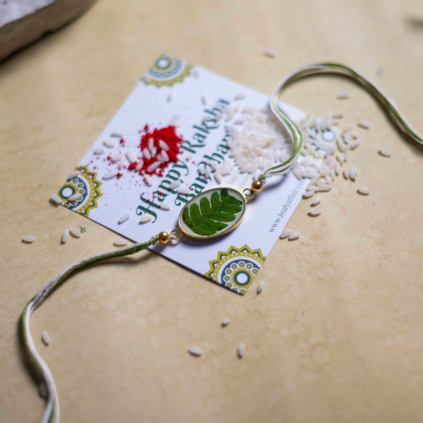 Hosle ki Roshni Rakhi - Real flower Jewellery - Leafy Affair