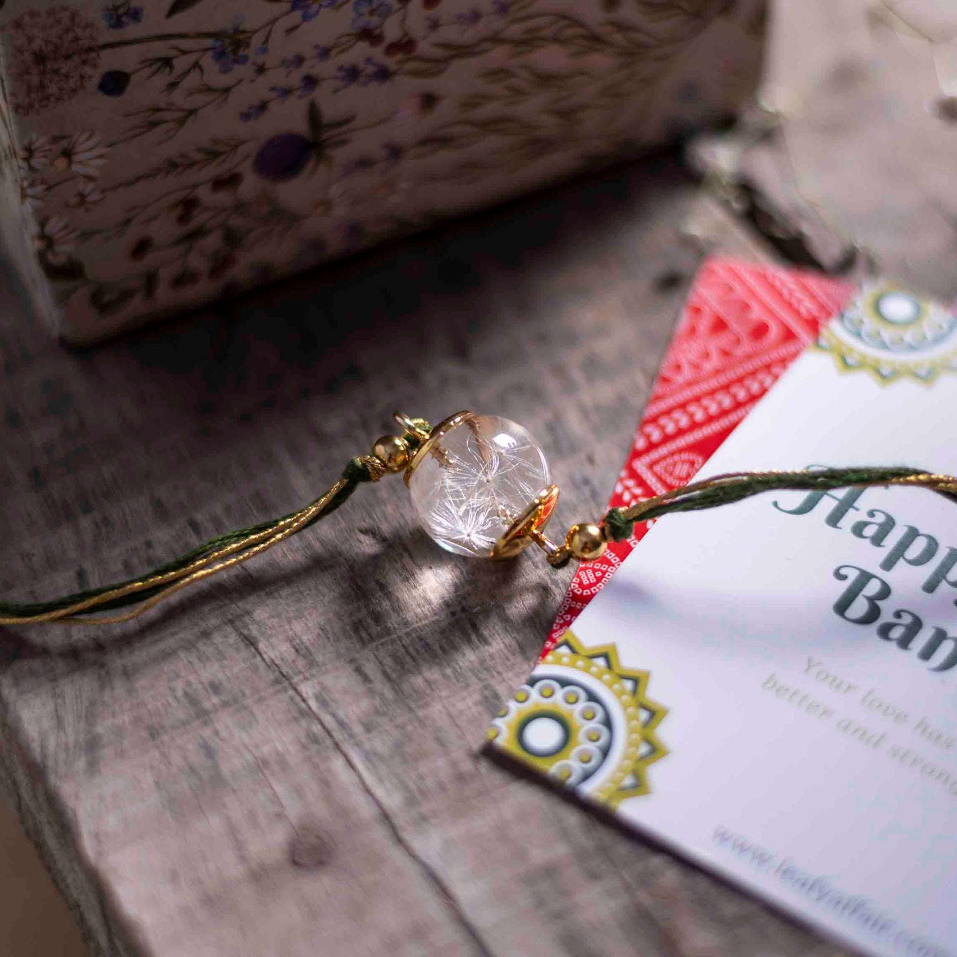 Sundar Saundarya Rakhi - Real flower Jewellery - Leafy Affair