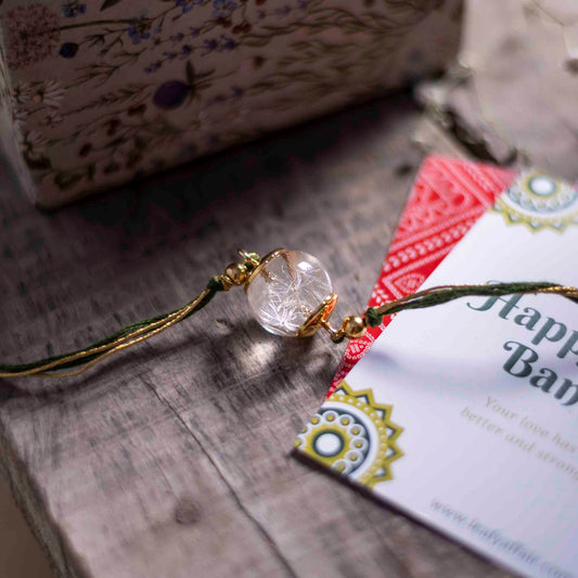 Sundar Saundarya Rakhi - Real flower Jewellery - Leafy Affair