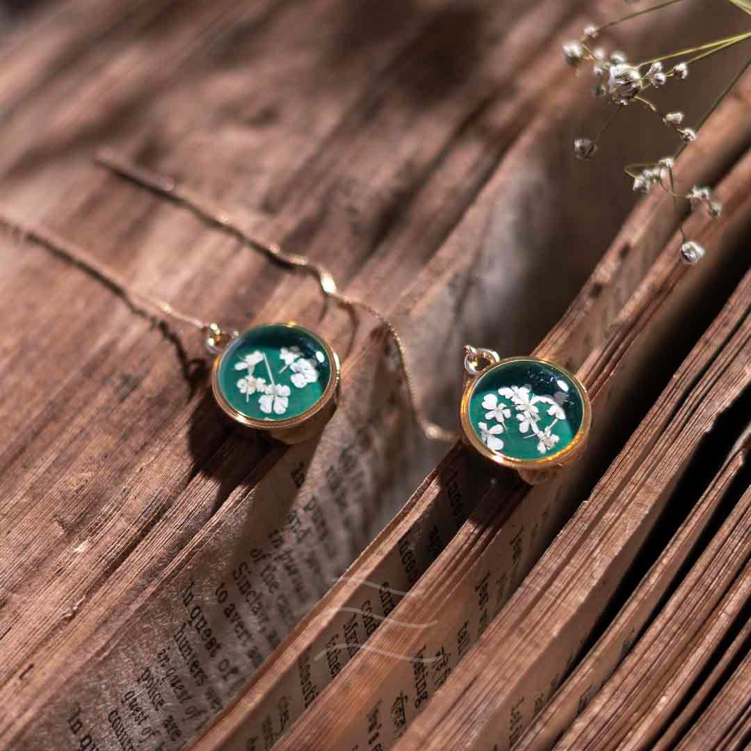 Borealis Set - Real flower Jewellery - Leafy Affair