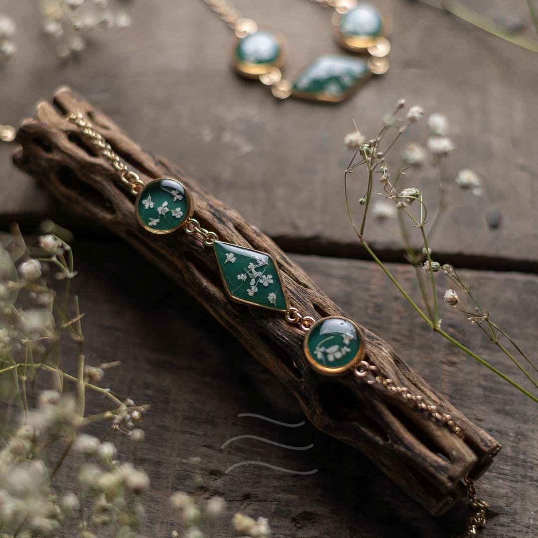 Orion Bracelet - Real flower Jewellery - Leafy Affair
