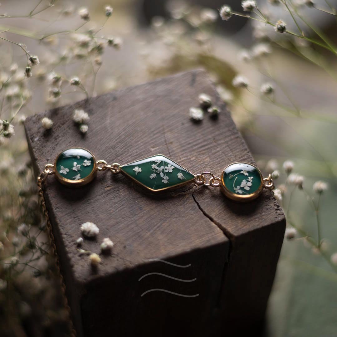 Orion Bracelet - Real flower Jewellery - Leafy Affair