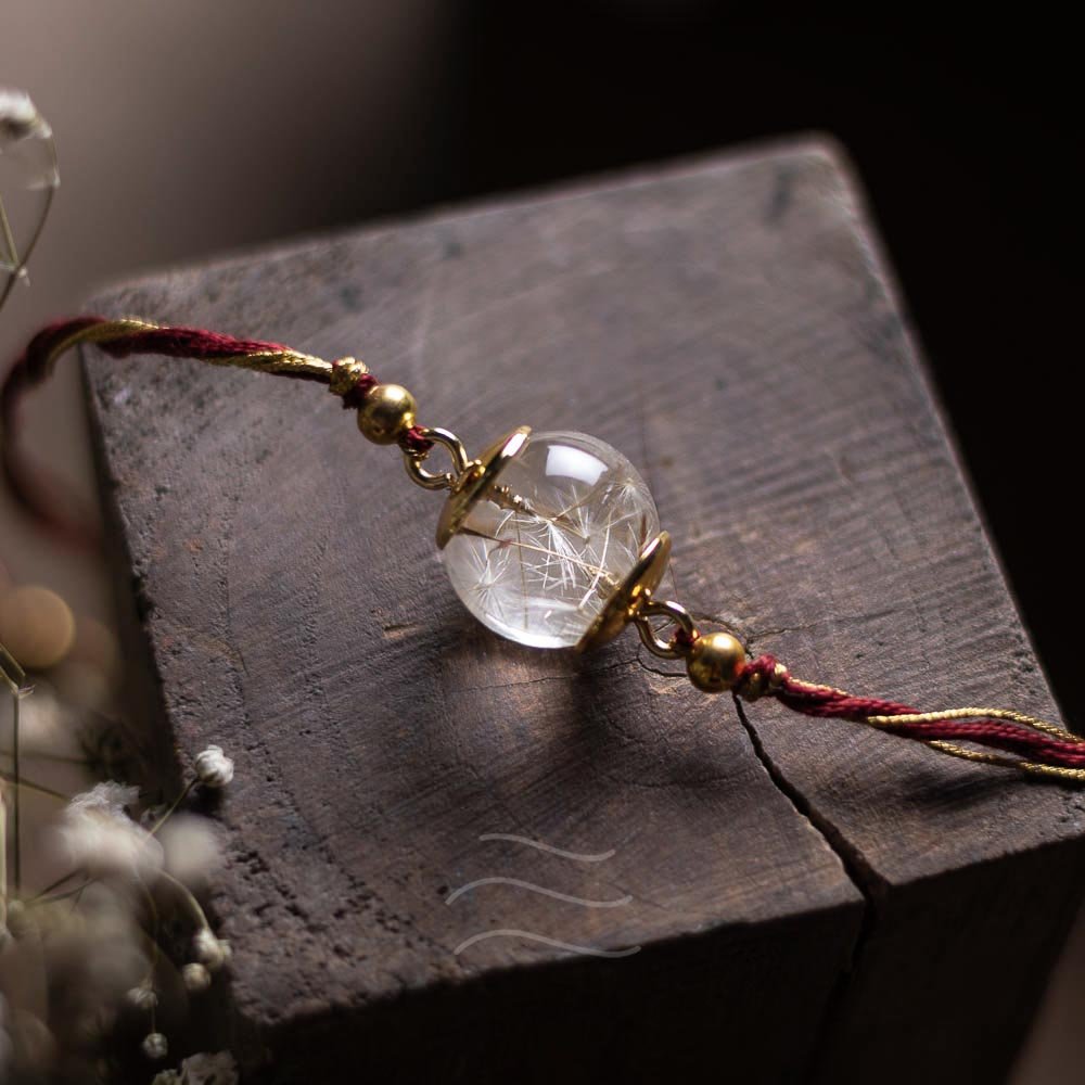Jhilmil Ummedien Rakhi - Real flower Jewellery - Leafy Affair