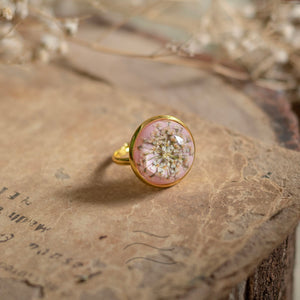 Coral Living Lace Ring
