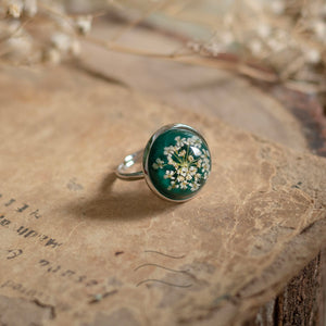 Emerald Living Lace Ring