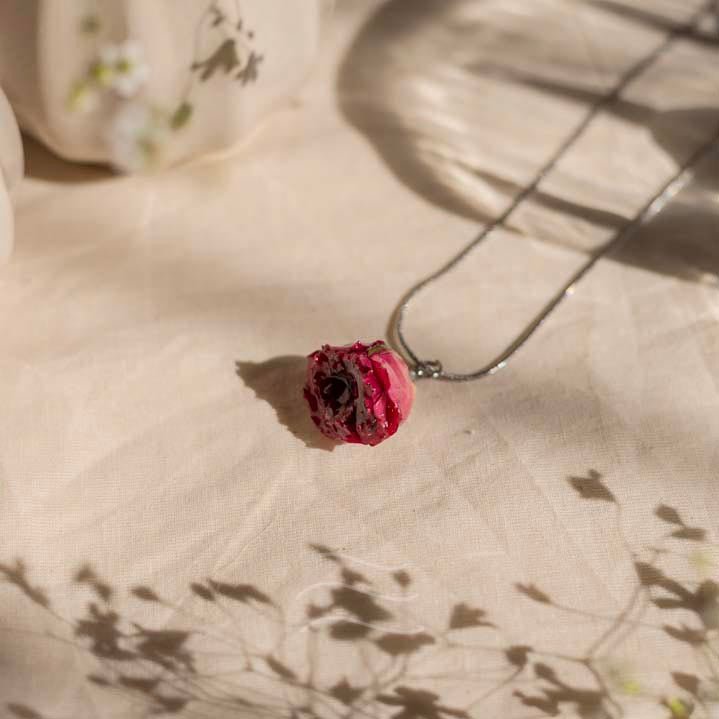 Mon Cherie Necklace - Real flower Jewellery - Leafy Affair