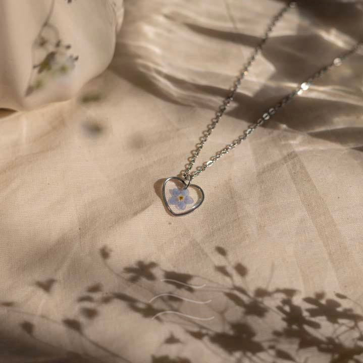 Memoirs of Love Necklace - Real flower Jewellery - Leafy Affair