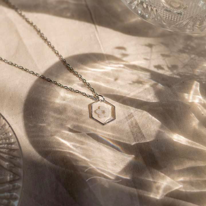 Forevermore Necklace - Real flower Jewellery - Leafy Affair