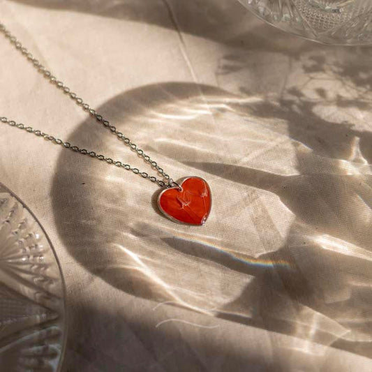 Heartfelt Moments Necklace - Real flower Jewellery - Leafy Affair