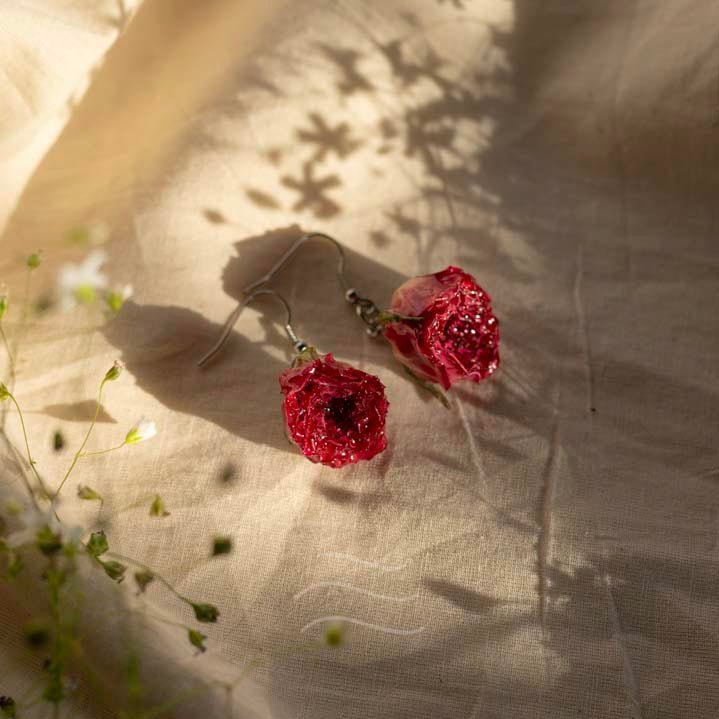 Mon Cherie Set - Real flower Jewellery - Leafy Affair