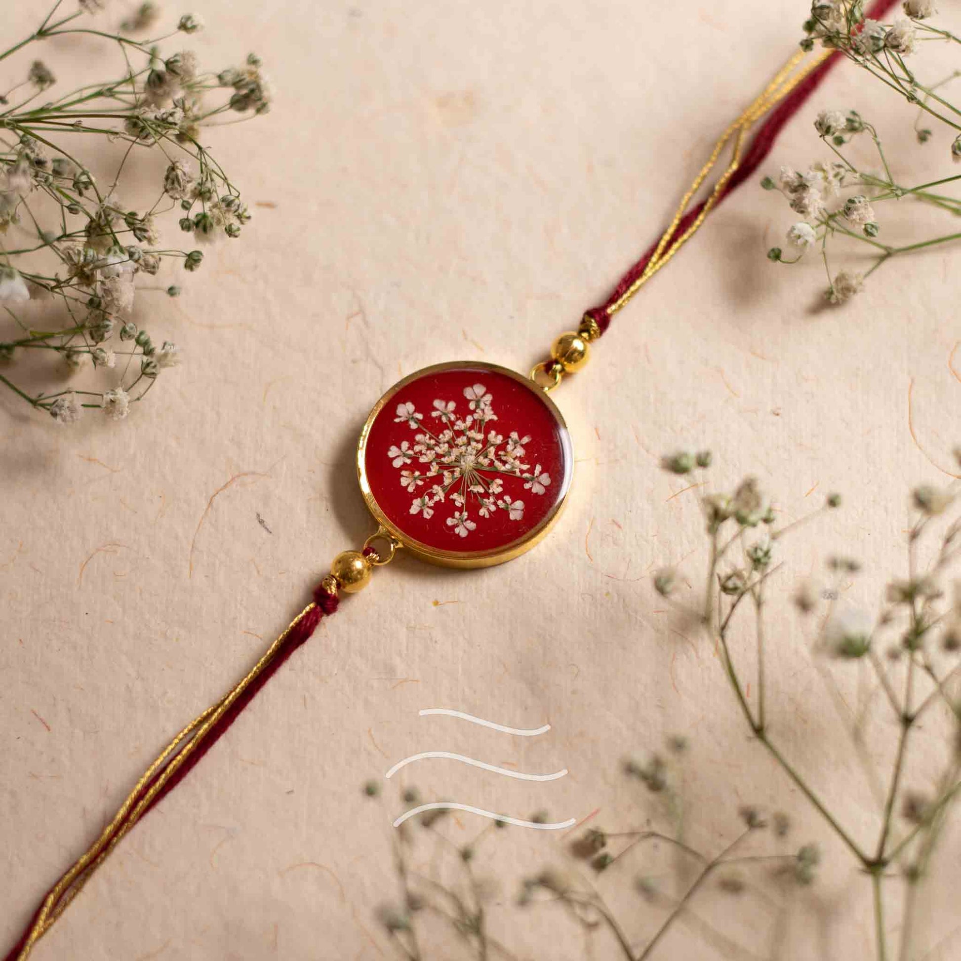 Mitti Pao Rakhi - Real flower Jewellery - Leafy Affair