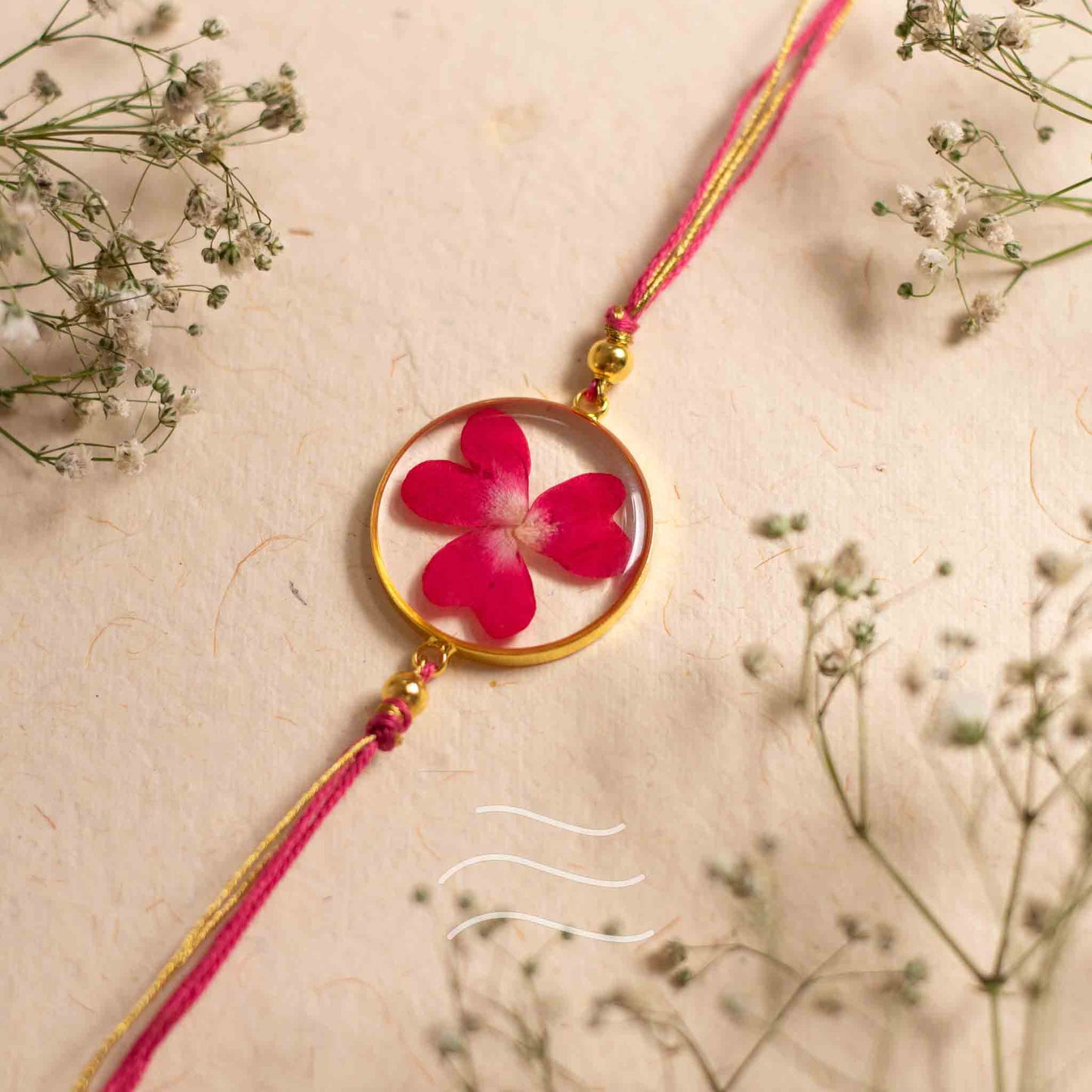 Tu-Tu Main-Main Rakhi - Real flower Jewellery - Leafy Affair