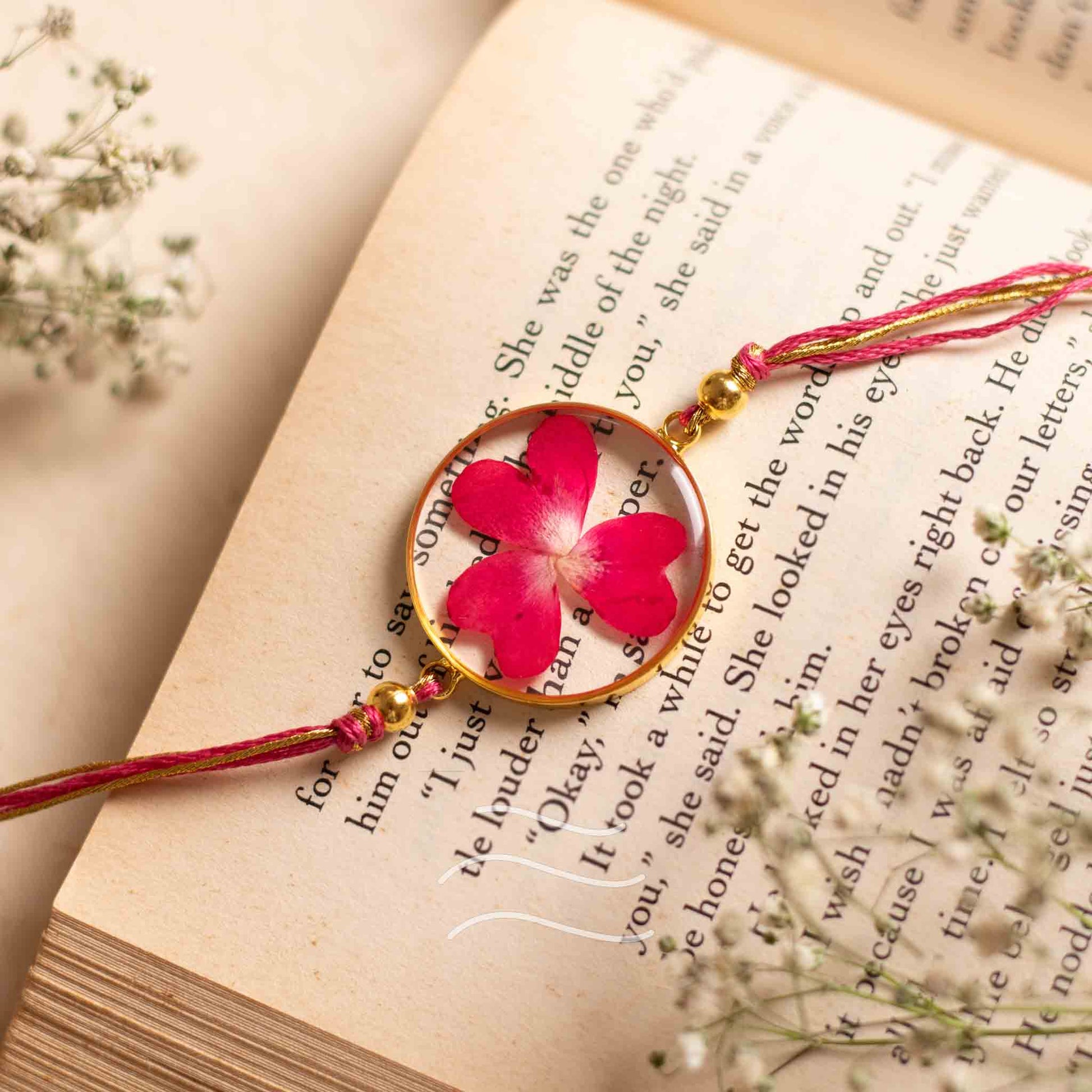 Tu-Tu Main-Main Rakhi - Real flower Jewellery - Leafy Affair