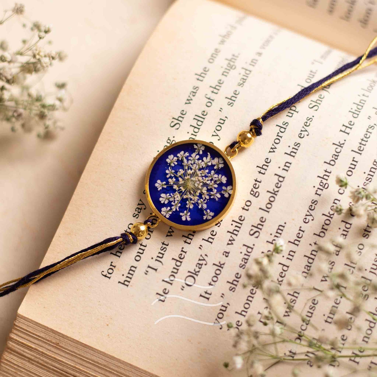 Tirchi Nazar Rakhi - Real flower Jewellery - Leafy Affair