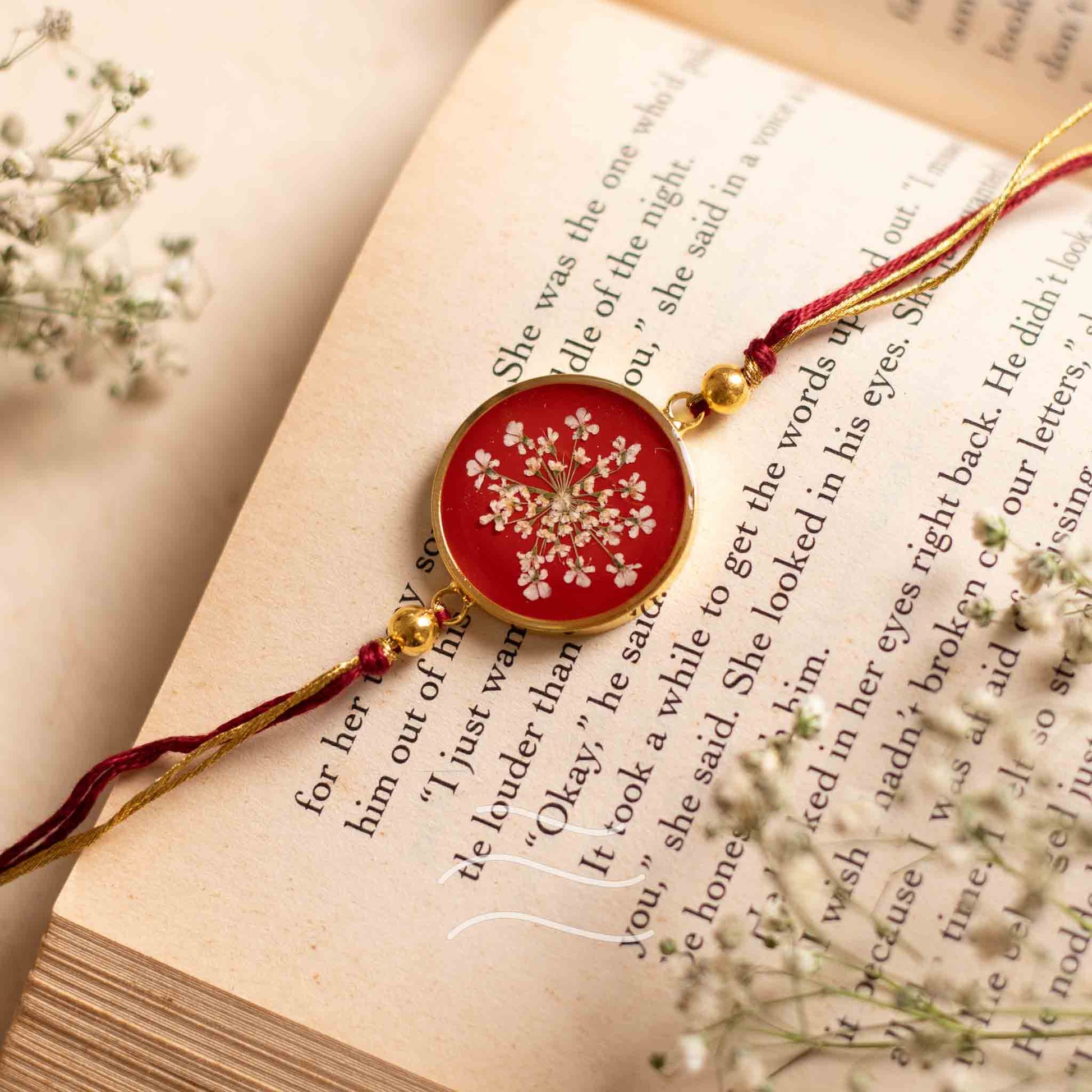 Mitti Pao Rakhi - Real flower Jewellery - Leafy Affair