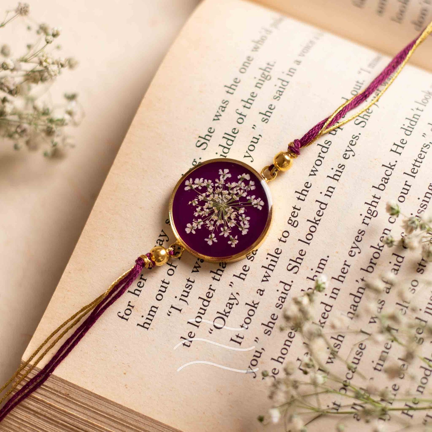 Bandhan Mein Twist Rakhi - Real flower Jewellery - Leafy Affair