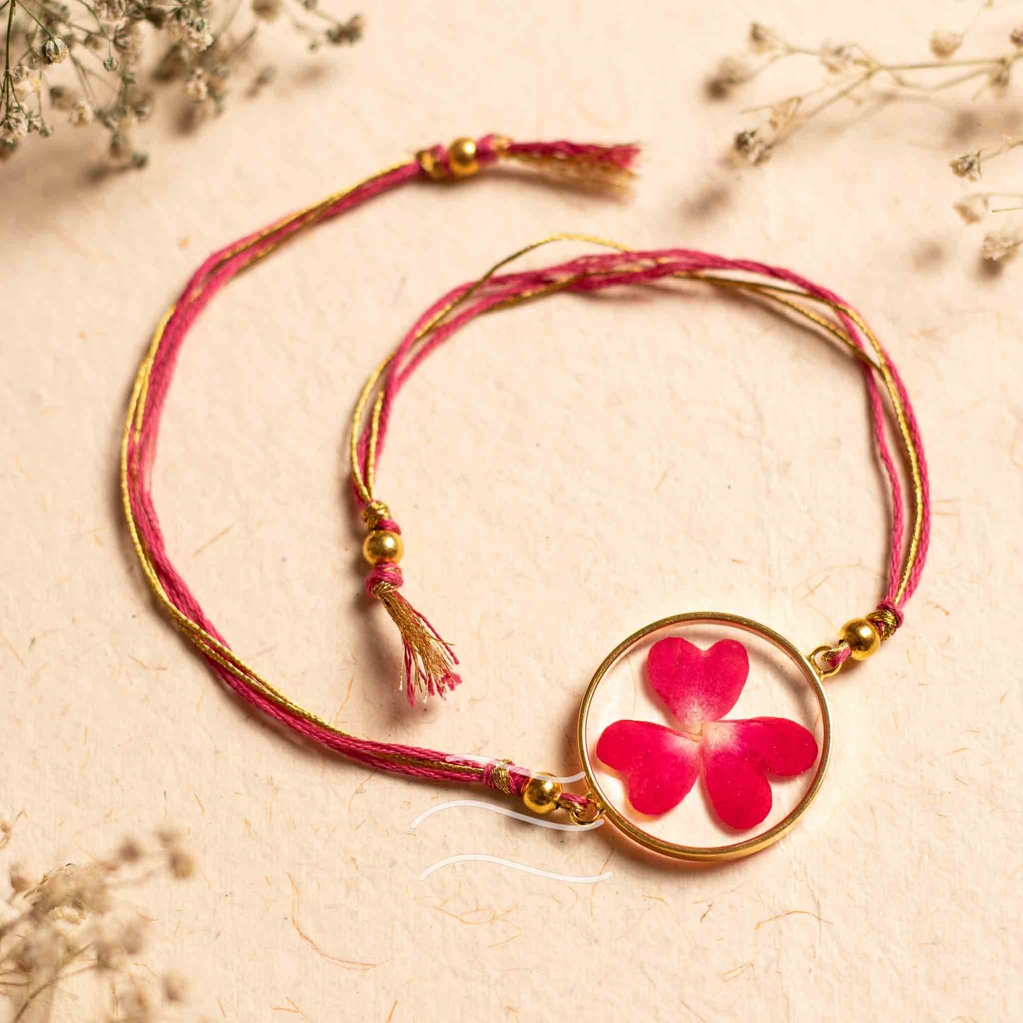 Tu-Tu Main-Main Rakhi - Real flower Jewellery - Leafy Affair