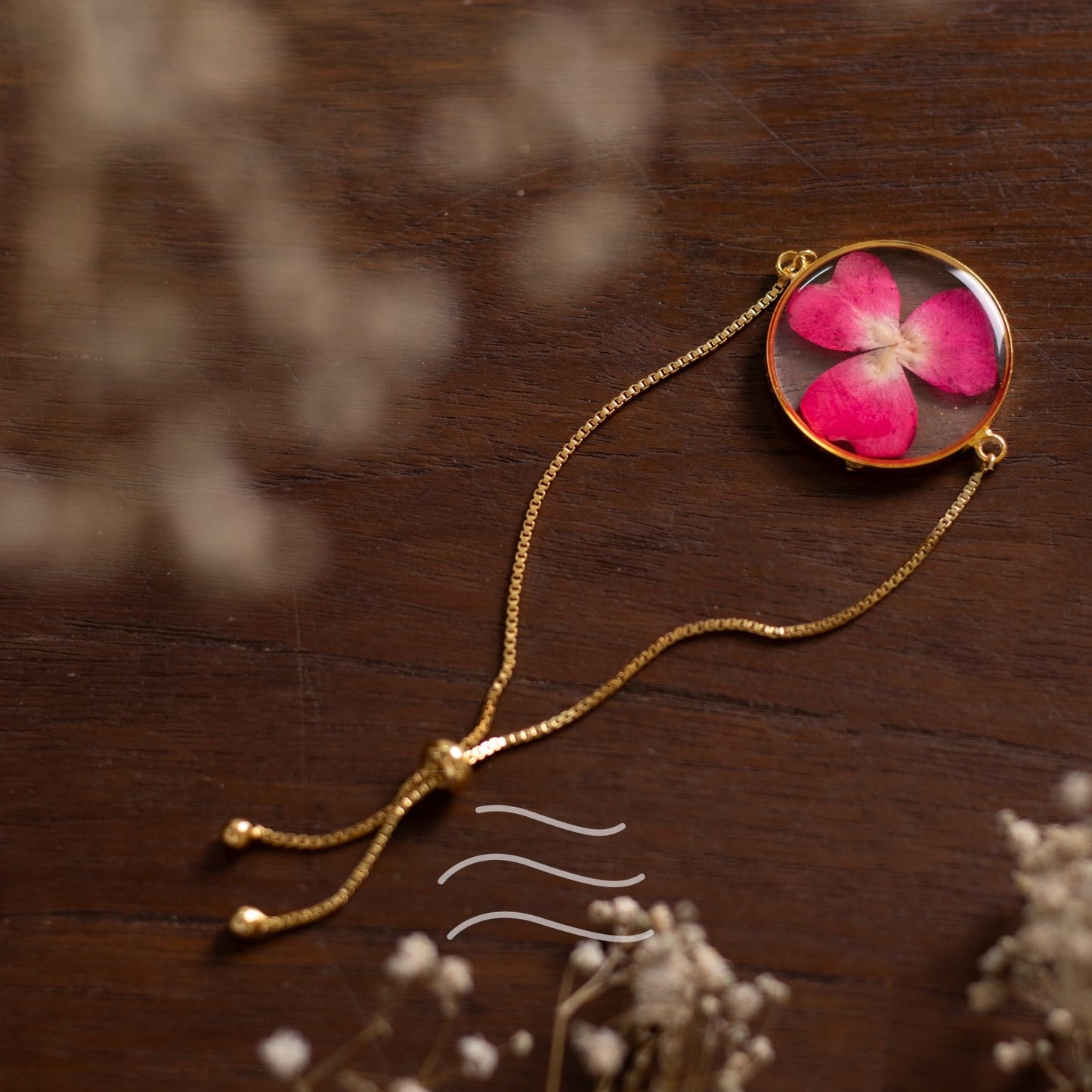 Eterna Rose Bracelet - Real flower Jewellery - Leafy Affair
