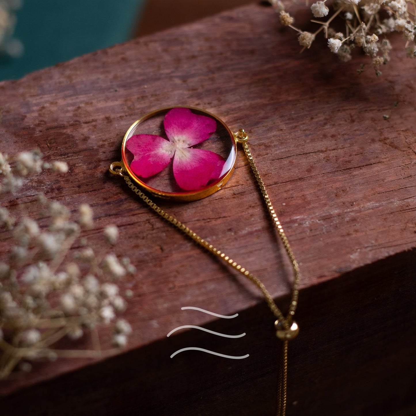 Eterna Rose Bracelet - Real flower Jewellery - Leafy Affair