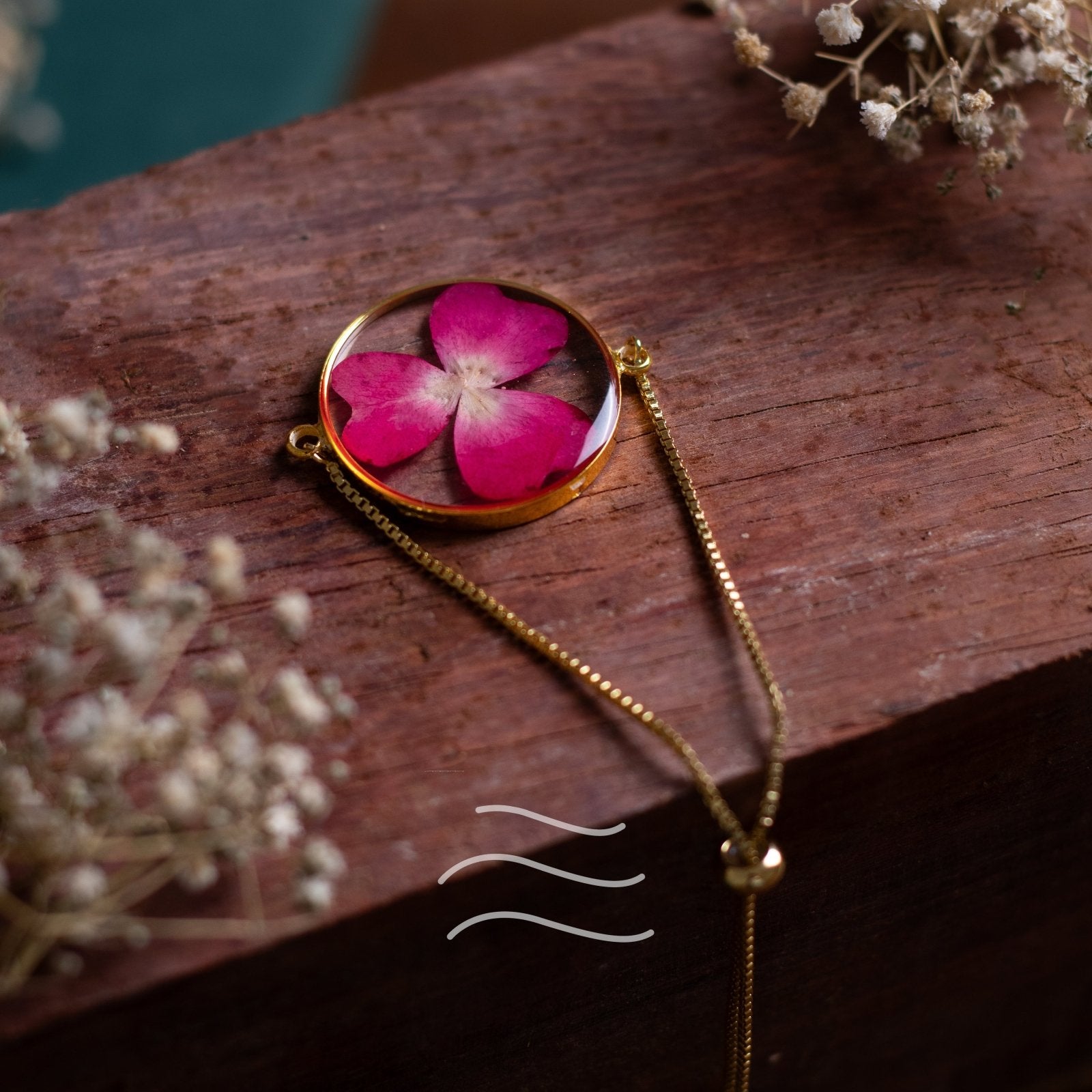 Eterna Rose Bracelet - Real flower Jewellery - Leafy Affair